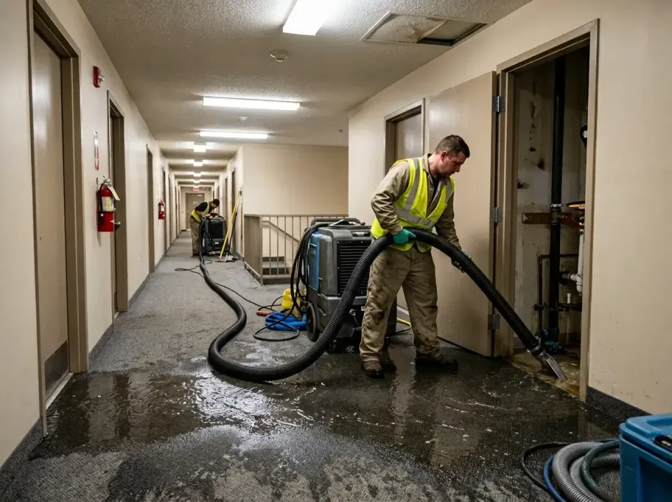 multi-unit-apartment-hallway-f-005 — frequently asked questions, Emergency Burst Pipe Water Extraction & Removal in Coal Cit…